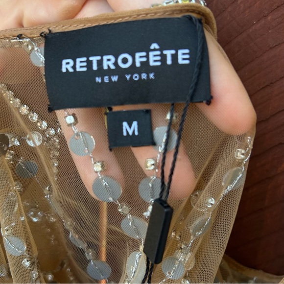 Retrofete Indie Dress in Tannin size M NWT - Picture 7 of 12